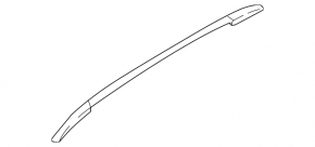 Right longitudinal roof rail for Nissan Rogue Sport 20-22 gray