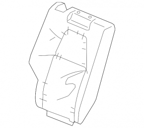 Right rear seat, upper part, Honda CRV 17-19, beige leather, perforated, dry-cleanable