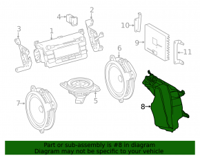 Subwoofer Toyota Rav4 13-18 JBL