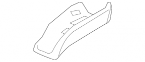 Seat belt guide left Audi A4 B8 08-16 black