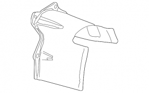 Front right drive guard Audi A5 F5 17- metal