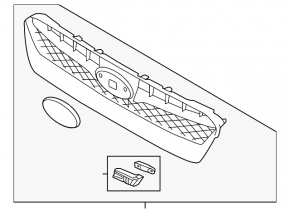 15-17 Subaru WRX grille