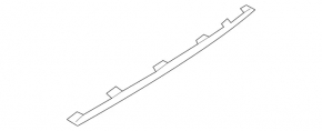 Rear bumper molding left Mercedes W213 E 17-20 chrome, Luxury