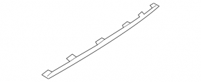 Rear bumper molding left Mercedes W213 E 17-20 chrome, Luxury