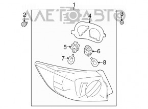 Light outer wing left Mazda3 MPS 09-13