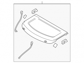 Trunk curtain Mazda3 MPS 09-11