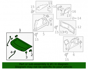Trunk curtain Mazda3 MPS 09-11