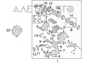 Actuator motor for the heater ventilation system on a Mazda3 2003-2009