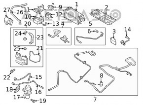 Carbon Canister Absorber Ford C-max MK2 13-18 Energi