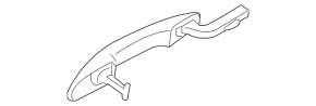 Door handle outer front right keyless Ford Mustang mk6 15-