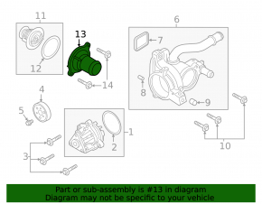 Thermostat Cover Ford Explorer 20- 2.3T