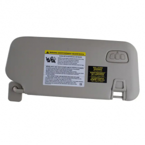Left visor for Ford Escape MK4 2020, beige, without hook, illuminated, Homelink