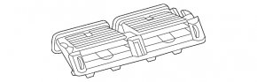 Land Rover Range Rover Velar 18-23 black and chrome front panel air vent deflector