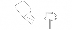 Mudguard threshold rear right Jaguar F-Pace X761 17- pressed
