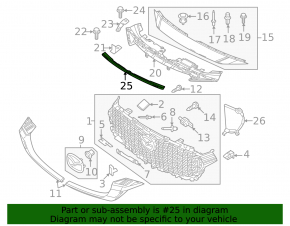 Mazda CX-50 23-26 center grille bracket