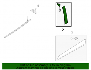 Mazda CX-50 23-25 rear left side door trim structure