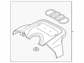 Engine cover rear Audi A6 C7 12-15 3.0T