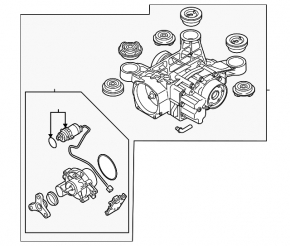Rear differential gearbox VW Atlas 18-22