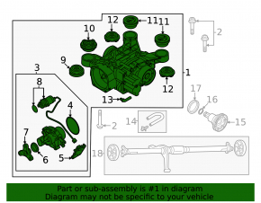 Rear differential gearbox VW Atlas 18-22
