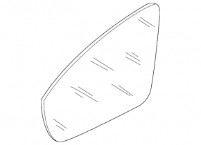 Right mirror element Volkswagen ID.4 23-25 heated