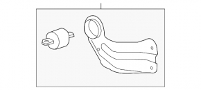 Rear left longitudinal arm Chevrolet Malibu 13-15
