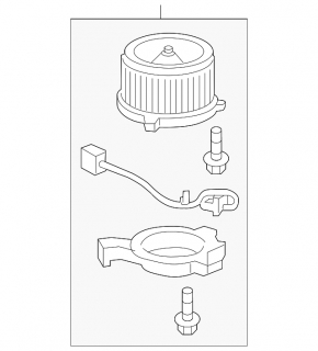 Chevrolet Volt 11-15 heater fan motor