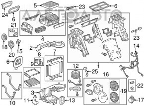 Chevrolet Volt 11-15 heater fan motor