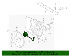 Cooling Fan Motor Kia Niro 17-22