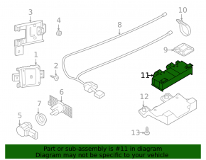 Foot-operated trunk release for Audi A5 F5 17-25