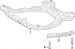 Front subframe for Toyota Venza 21- AWD