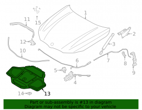 BMW 5 G30 18-23 M Hood Insulation