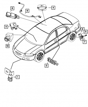 Chrysler 200 11-14 Ambient Air Temperature Sensor