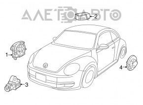 Steering cable VW Beetle 12-14