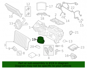 BMW 3 F30 12-18 Heater Fan Motor