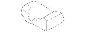 Rear seat runner plug, 2nd row, rear, Mitsubishi Outlander 22-25