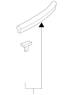 Hood seal left Honda Clarity 18-21 usa on air intake