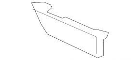 Front bumper lower left lip Lexus GX460 10-13