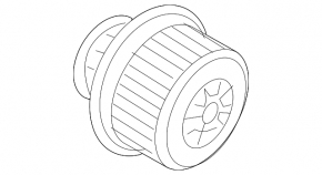 Motor fan heater Audi Q7 4L 10-15 rear row