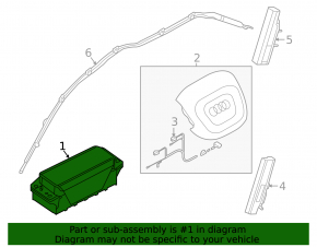 Airbag passenger in the dashboard Audi Q5 80A 18-24