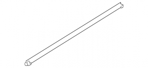 Seal of glass of the front left door inner Kia Niro 17-22
