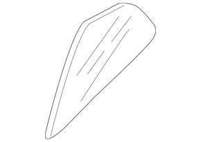 Door glass triangle rear right Nissan Kicks 18-24