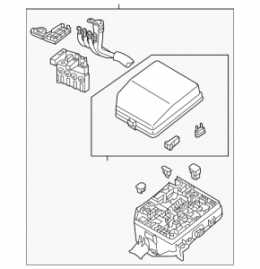 Mitsubishi Eclipse Cross 18-24 Underhood Fuse Box