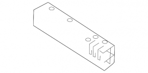 Right rear bumper reinforcement fang for Audi A4 B8 08-16 sedan