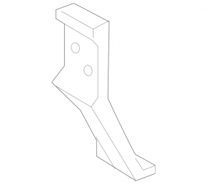 Left rear bumper bracket Mercedes W166 GLE 16-19 AMG pkg
