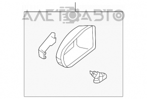 Right mirror cover with turn signal Mercedes W211 E350
