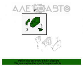 Right mirror cover with turn signal Mercedes W211 E350