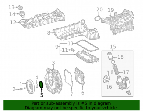 Crankshaft Cover Mercedes W167 GLE 350 450 20-23 3.0h M256