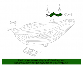 Headlight mount upper right Ford Fusion mk5 17-20 SIGNEDA