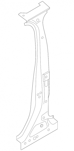 Lincoln Corsair 20-26 right center pillar