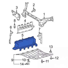 Radiator Air Duct Lower Ford Mustang Mach-E 21-23